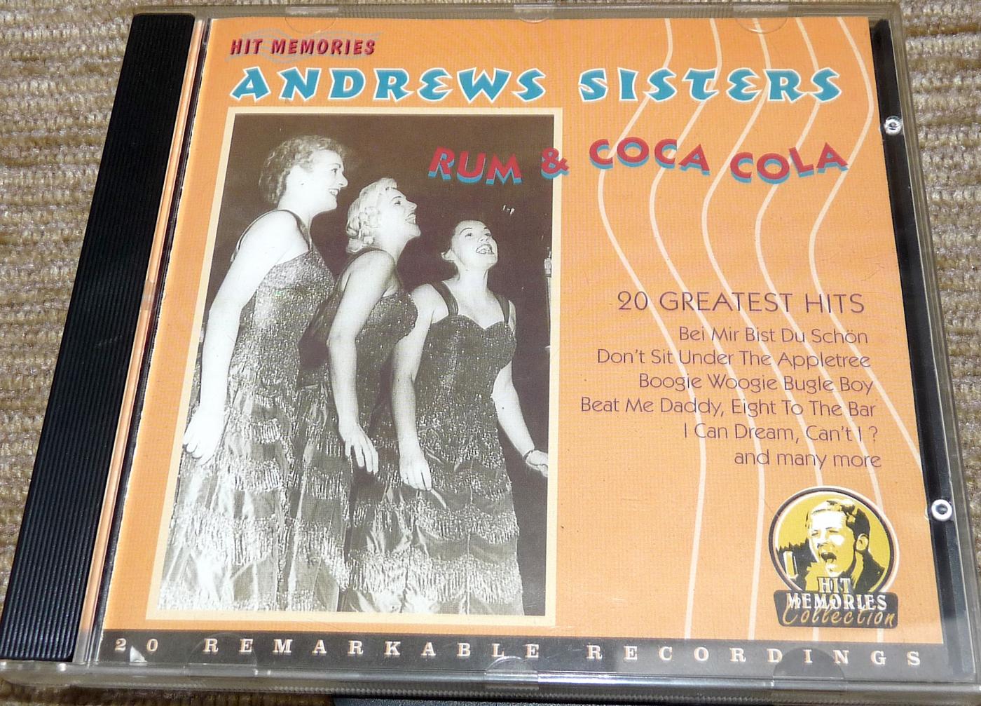 Andrews Sisters - Rum & Coca Cola, 20 Hits, guter Zustand